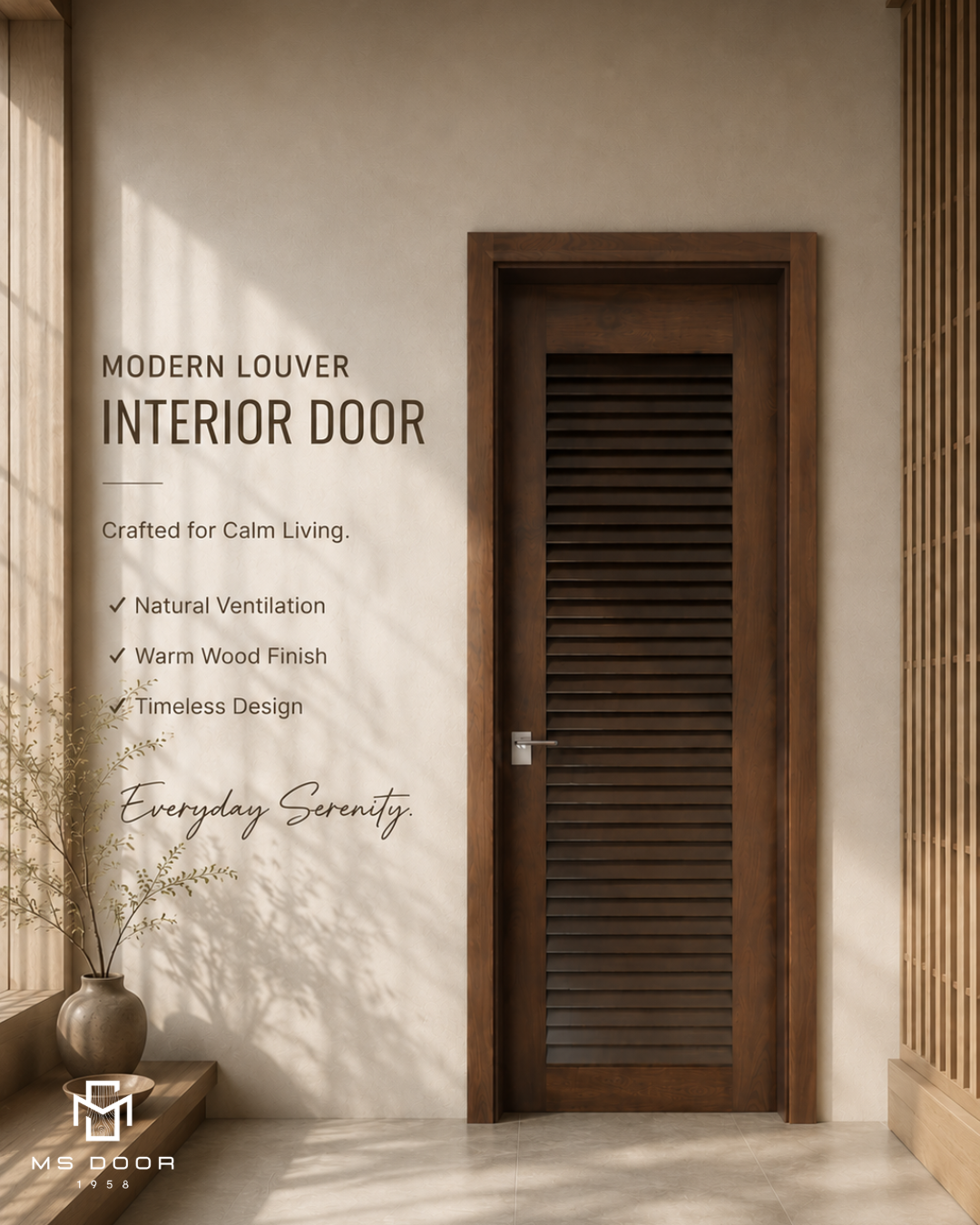 Modern Louver Interior Door - MS Door